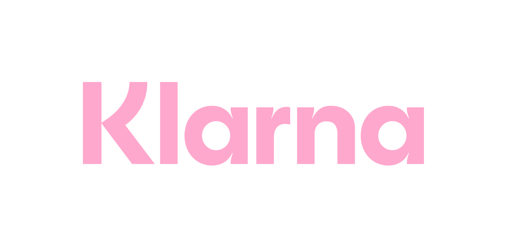 Rosa betallösningslogotyp för Klarna.