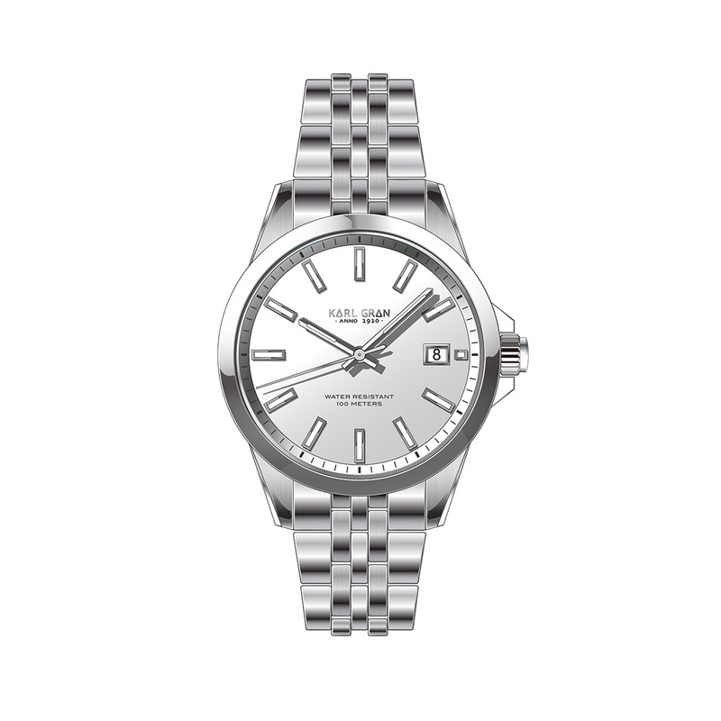 En elegant Karl Gran Fejan White,  med naturligt utseende och känsla. Detaljerad utformning med realistiskt bladverk. 