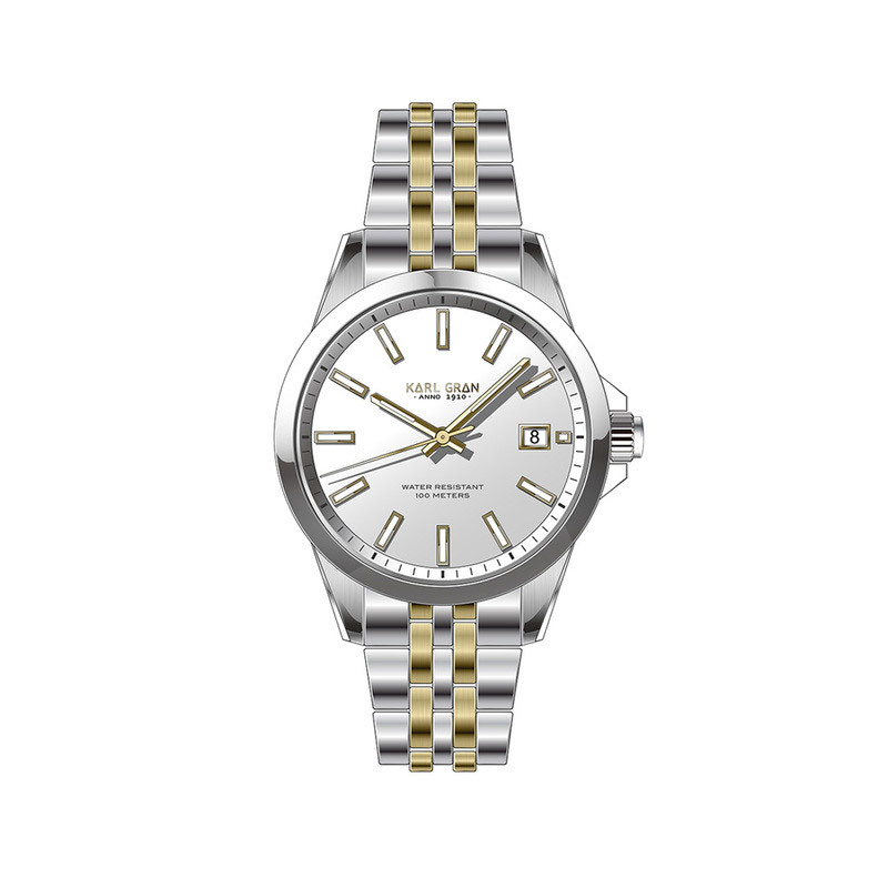 En elegant Karl Gran Fejan White IPG,  med naturligt utseende och känsla. Detaljerad utformning med realistiskt bladverk. 