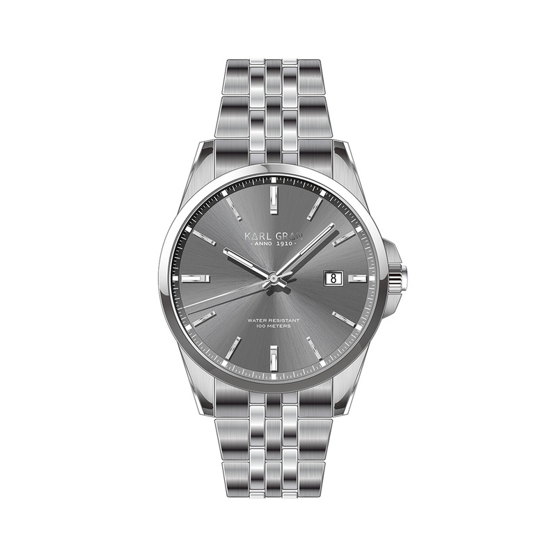 En elegant Karl Gran Furusund Grey,  med naturligt utseende och känsla. Detaljerad utformning med realistiskt bladverk. 