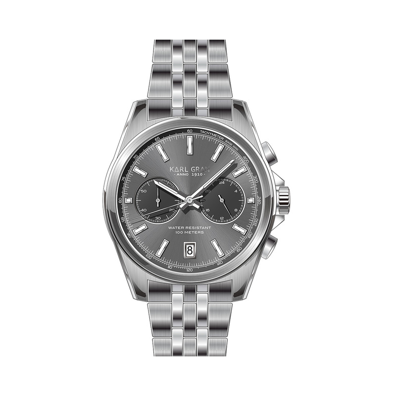 En elegant Karl Gran Gräsö Grey,  med naturligt utseende och känsla. Detaljerad utformning med realistiskt bladverk. 