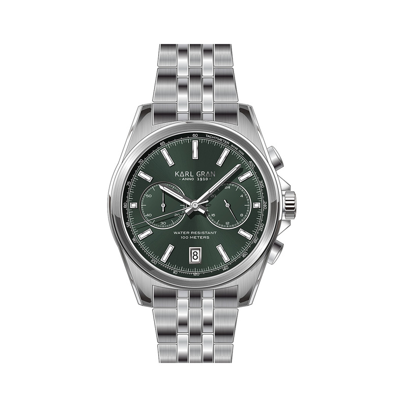 En elegant Karl Gran Gräsö Green,  med naturligt utseende och känsla. Detaljerad utformning med realistiskt bladverk. 