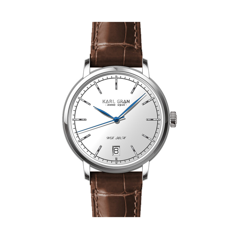 En elegant Karl Gran Väddö Silver,  med naturligt utseende och känsla. Detaljerad utformning med realistiskt bladverk. 